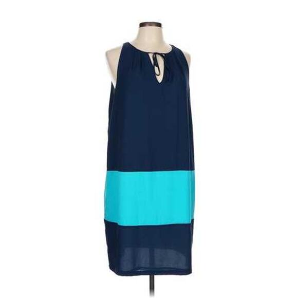Joe Fresh navy and teal dress from Nordstrom XS - Picture 1 of 5